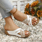 🌸50% de réduction pour une durée limitée🔥Women's Summer Adjustable Cross Strap Casual Sandals