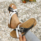 🌸50% de réduction pour une durée limitée🔥Women's Summer Adjustable Cross Strap Casual Sandals