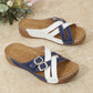 🌸50% de réduction pour une durée limitée🔥Women's Summer Adjustable Cross Strap Casual Sandals