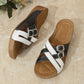 🌸50% de réduction pour une durée limitée🔥Women's Summer Adjustable Cross Strap Casual Sandals