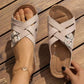🌸50% de réduction pour une durée limitée🔥Women's Summer Adjustable Cross Strap Casual Sandals