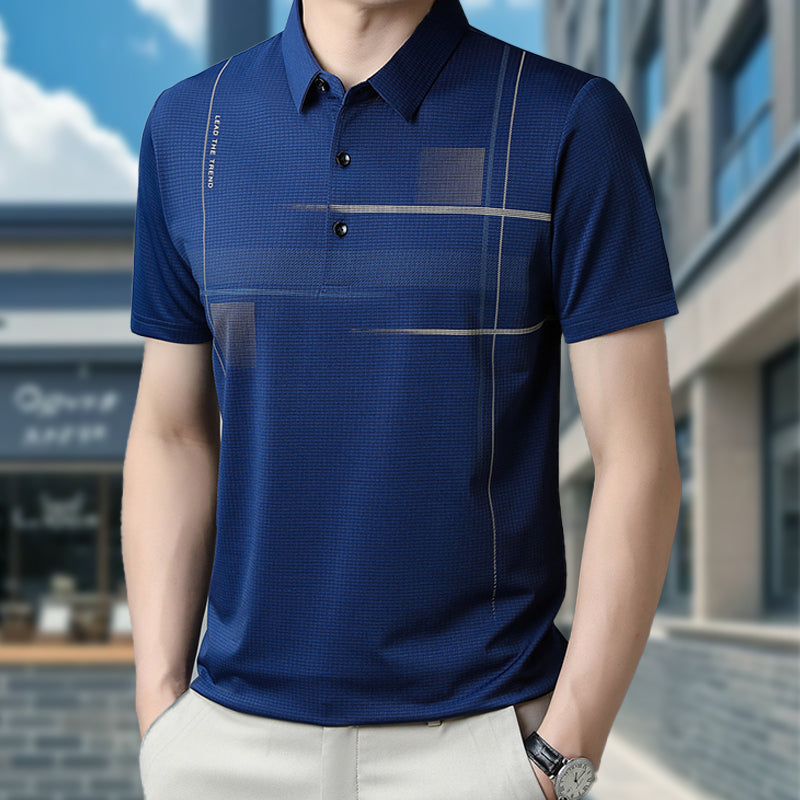 ⏰50% de réduction pour une durée limitée🔥T-shirt ample, cool et respirant avec col à revers pour homme