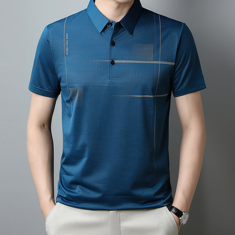 ⏰50% de réduction pour une durée limitée🔥T-shirt ample, cool et respirant avec col à revers pour homme