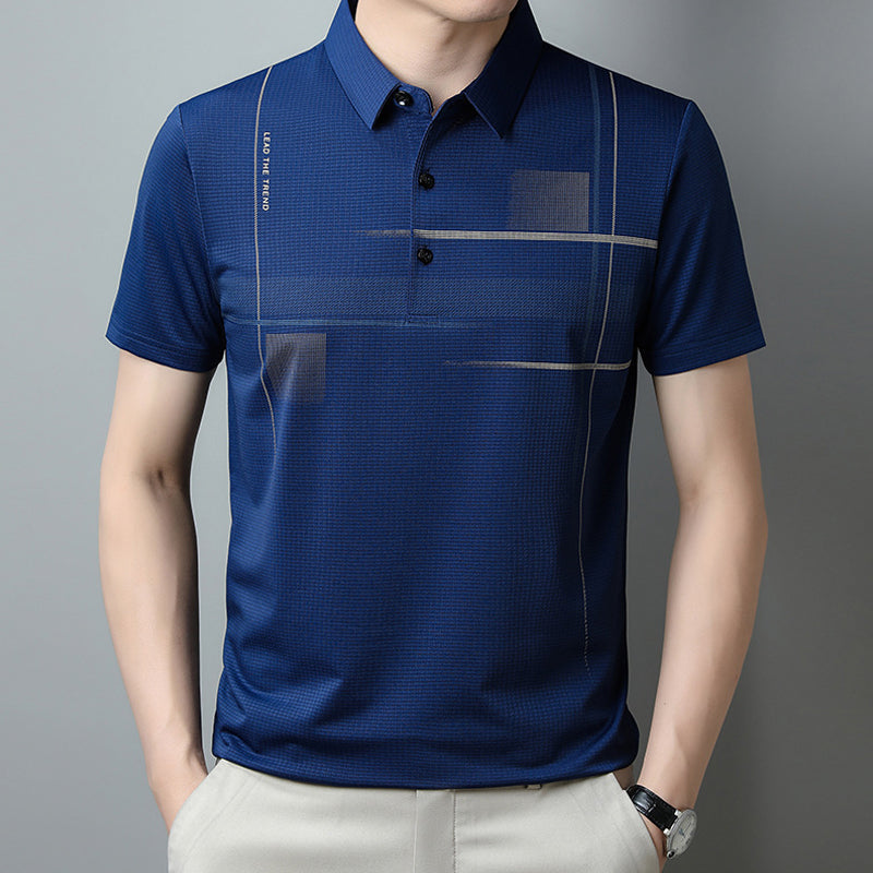 ⏰50% de réduction pour une durée limitée🔥T-shirt ample, cool et respirant avec col à revers pour homme