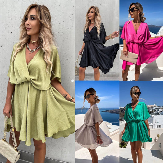 Robes à taille flottante et à ourlet irrégulier pour femmes