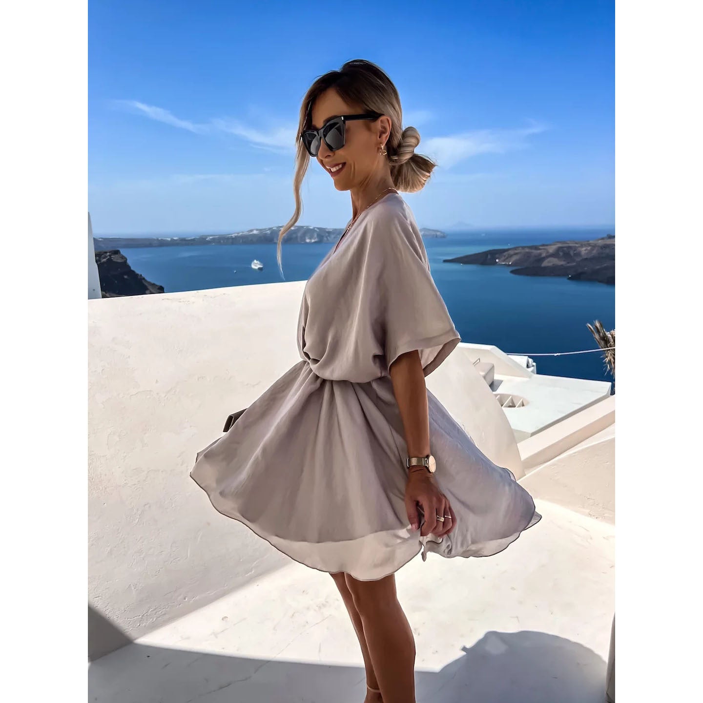 Robes à taille flottante et à ourlet irrégulier pour femmes