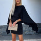 Robe dos nu avec manches chauve-souris