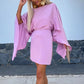 Robe dos nu avec manches chauve-souris