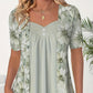 Top patchwork floral irrégulier pour femmes