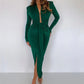 Robe sexy à manches longues pour femmes