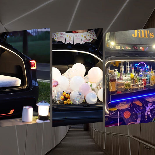 🎁🎁 Joli cadeau & 🚗  Bagage de voiture décoratif lumière bande lumineuse