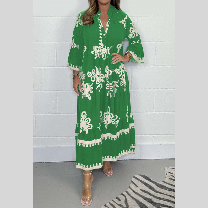 Robe de loisirs imprimée pour femmes