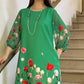 Elégante robe pour femme avec motif floral et col rond