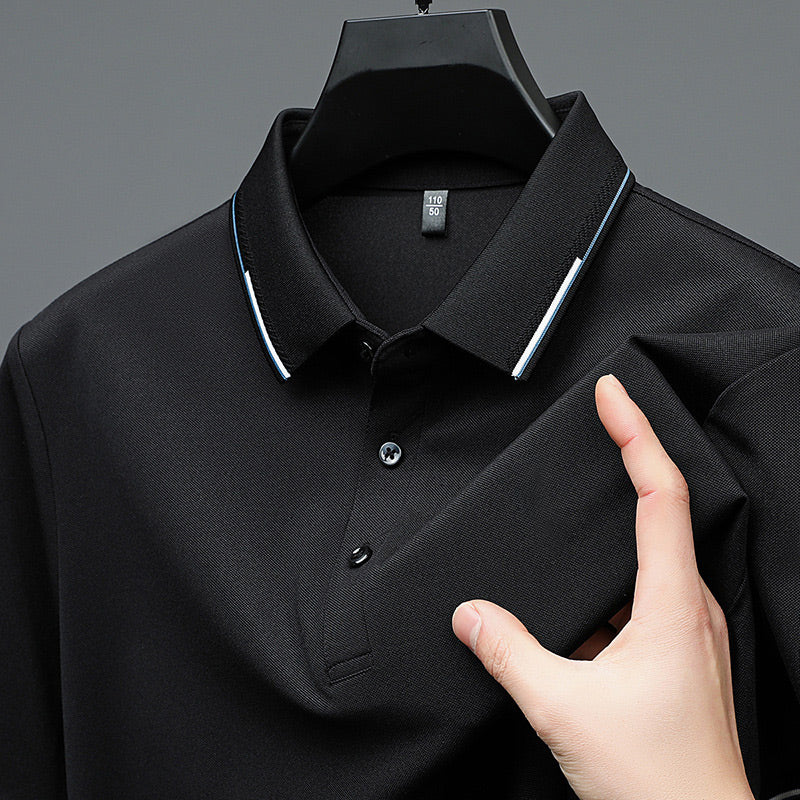 ✈️Livraison gratuite à l'achat de 2✈️T-shirt à manches courtes avec revers pour les hommes d'affaires décontractés