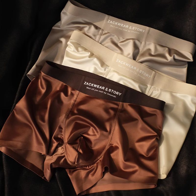 ❄️Caleçon boxeur de luxe brillant et extensible pour hommes