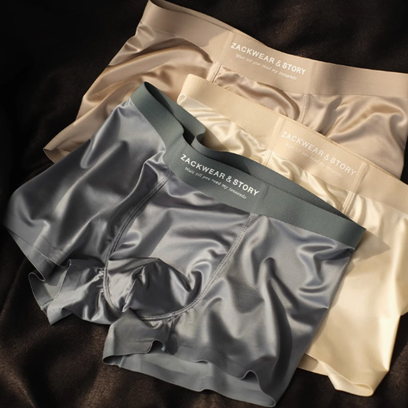 ❄️Caleçon boxeur de luxe brillant et extensible pour hommes