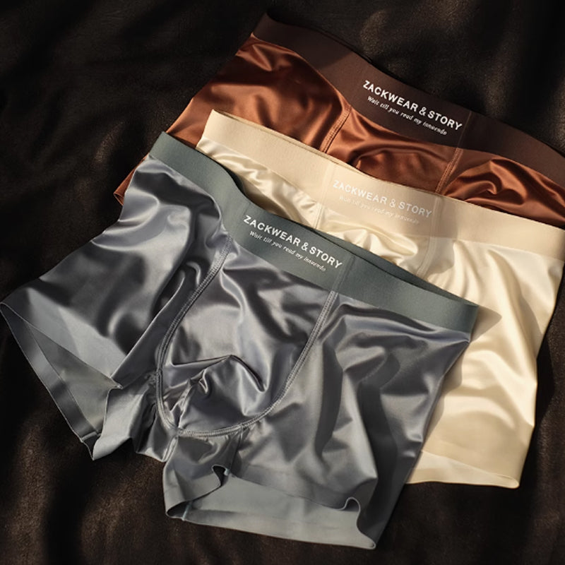 ❄️Caleçon boxeur de luxe brillant et extensible pour hommes