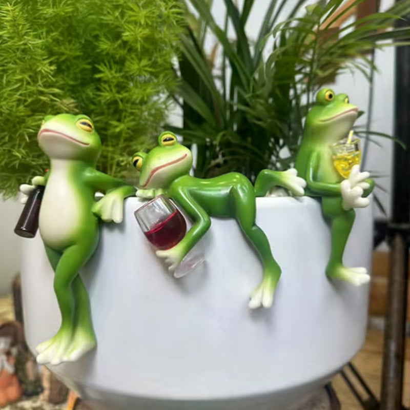 🐸Vente de printemps, 50 % de réduction🍃Décorations de pots de fleurs en forme de grenouille