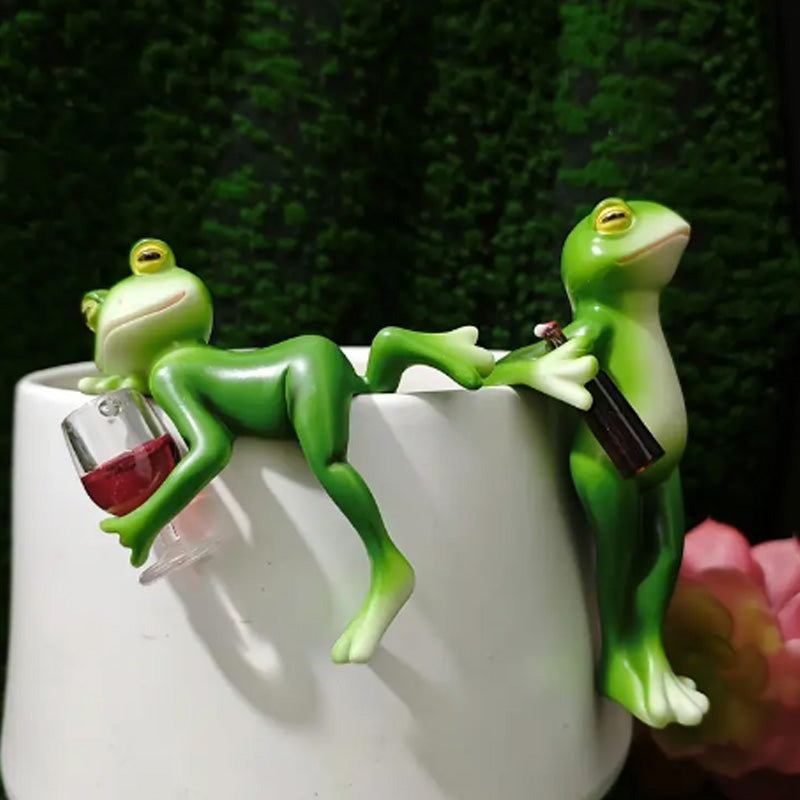🐸Vente de printemps, 50 % de réduction🍃Décorations de pots de fleurs en forme de grenouille