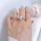 💍cadeau pour elle | 5 carats lumière de la lune en argent sterling moissanite bague