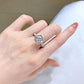 💍cadeau pour elle | 5 carats lumière de la lune en argent sterling moissanite bague