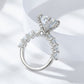 💍cadeau pour elle | 5 carats lumière de la lune en argent sterling moissanite bague