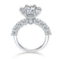💍cadeau pour elle | 5 carats lumière de la lune en argent sterling moissanite bague