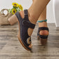 👡Sandales pour femmes à bout ouvert et à boucle métallique et à talons hauts👡