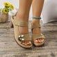 👡Sandales pour femmes à bout ouvert et à boucle métallique et à talons hauts👡