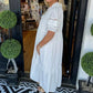 🌸Elégante robe pour femme avec décolleté en V et manches bouffantes🌈