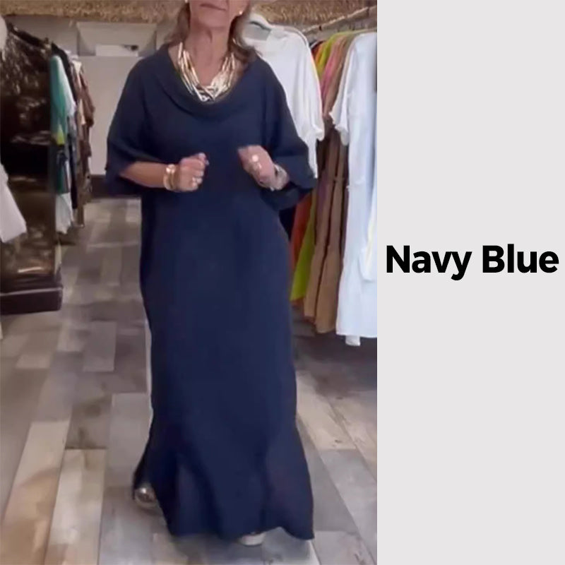 🔥 Robe fendue unie, décontractée, pour femmes🔥