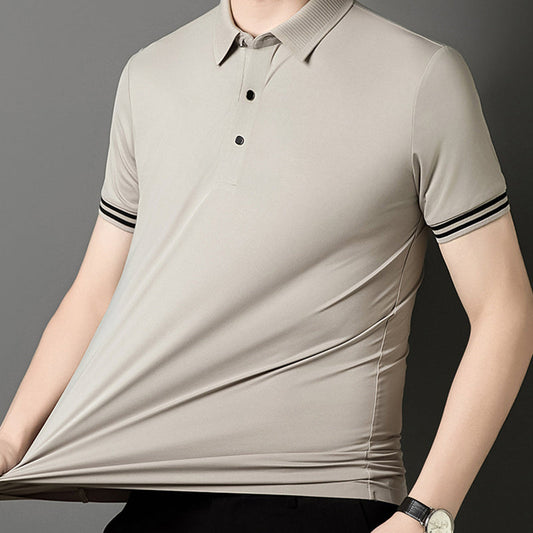 Manches courtes à revers à la mode masculine