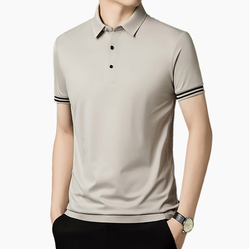 Manches courtes à revers à la mode masculine