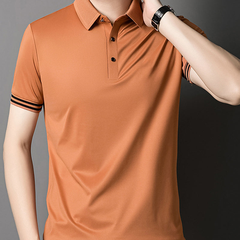 Manches courtes à revers à la mode masculine