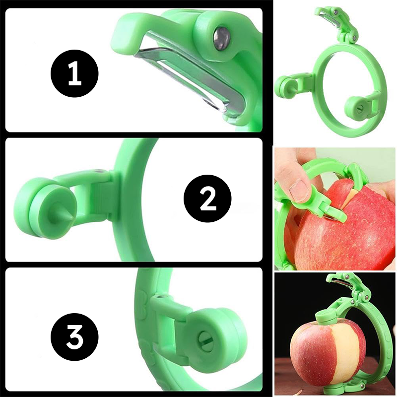 🍎 ACHETEZ 2 - RECEVEZ 1 GRATUIT ! 🔪 Éplucheur de Pommes Manuel Universel - Pelure Fine et Continue sans Gaspillage ✨📦