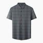 ✅2025 New 🎁 Chemise à manches courtes à carreaux pour hommes - à la mode et confortable