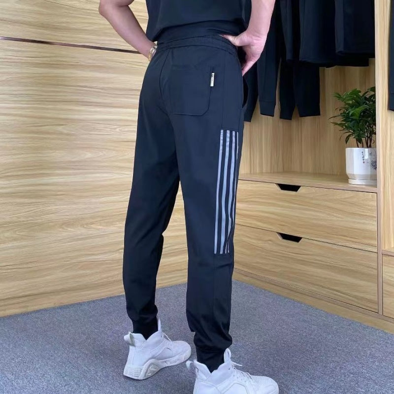 Ensemble 2 pièces - Top à manches courtes et pantalon de jogging extensible pour hommes