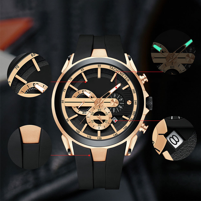 🎉Spécial limité dans le temps💎Montre de sport élégante avec affichage lumineux, bracelet en silicone et conception étanche【Livraison gratuite】