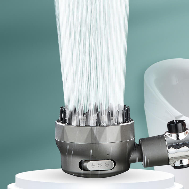 Pomme de douche haute pression avec brosse de massage