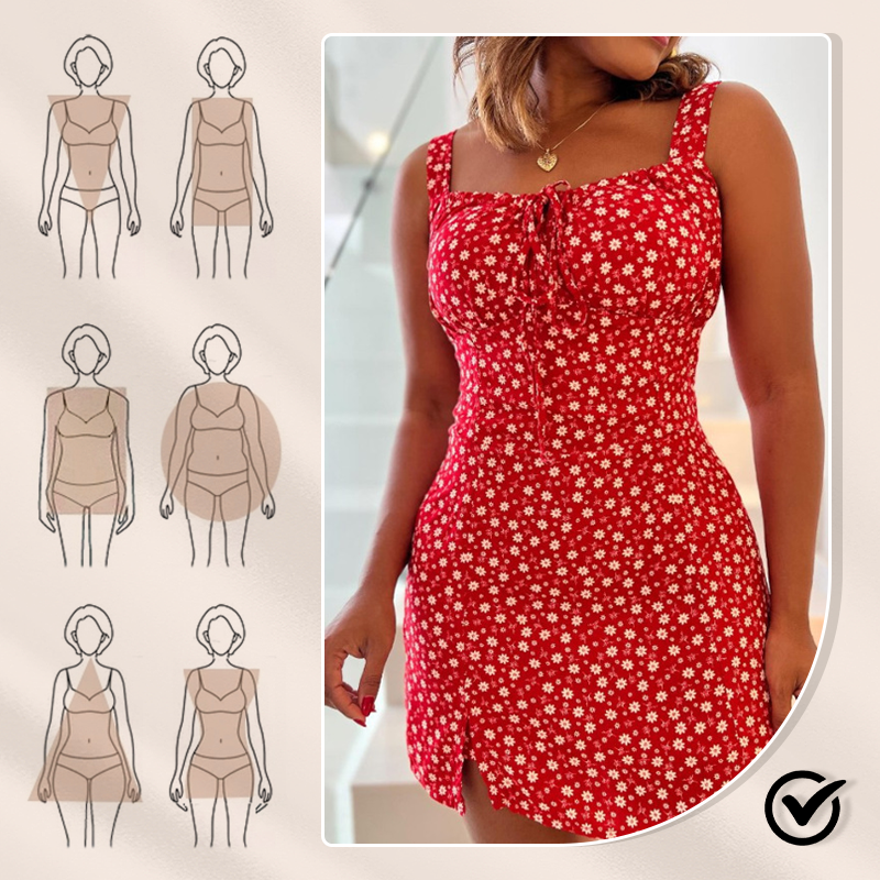 Floral Print Spaghetti Strap Mini Dress🔥Achetez-en 2 et obtenez 5% de réduction + livraison gratuite 🛫