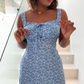 Floral Print Spaghetti Strap Mini Dress🔥Achetez-en 2 et obtenez 5% de réduction + livraison gratuite 🛫