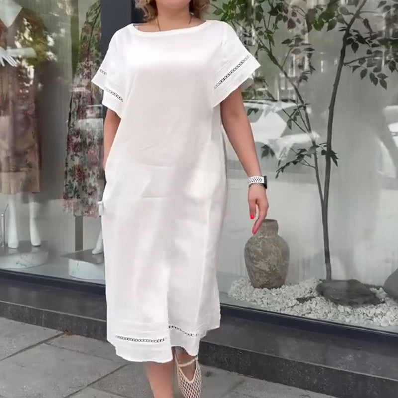 🦋Robe longue ample en blanc