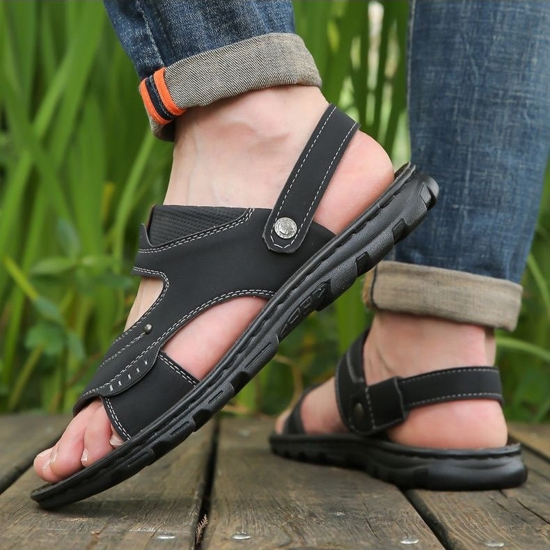 Sandales d'été respirantes pour hommes avec sangle réglable