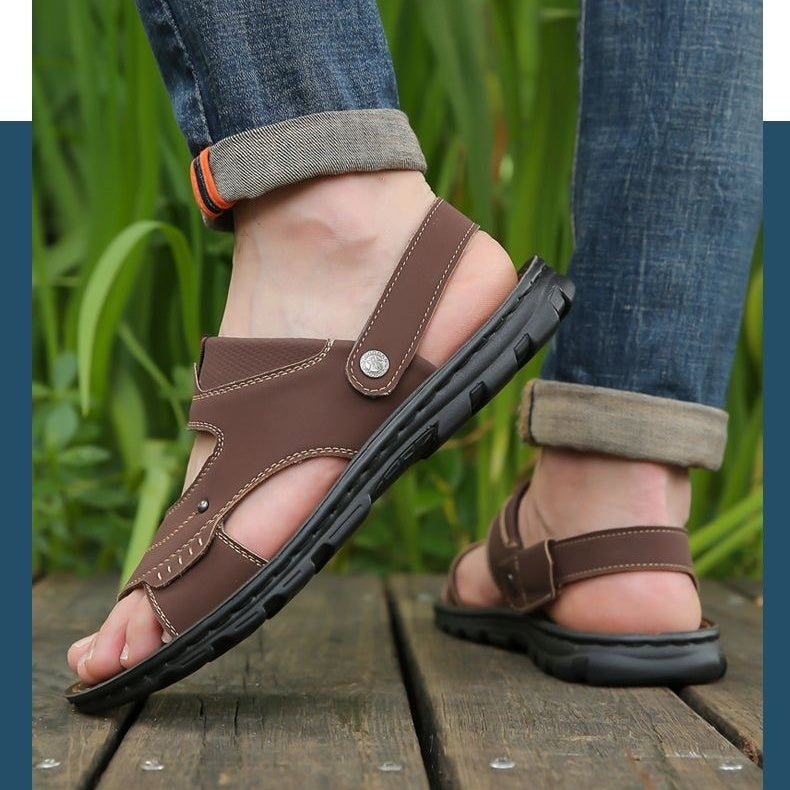 Sandales d'été respirantes pour hommes avec sangle réglable