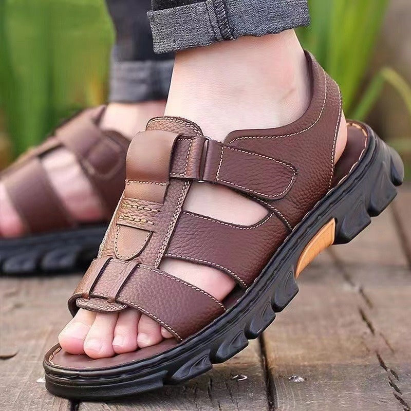 Sandales d'été respirantes pour hommes avec sangle réglable