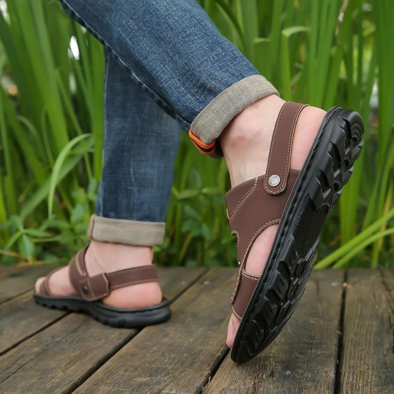Sandales d'été respirantes pour hommes avec sangle réglable