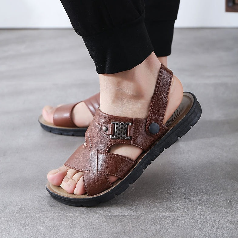 Sandales d'été respirantes pour hommes avec sangle réglable