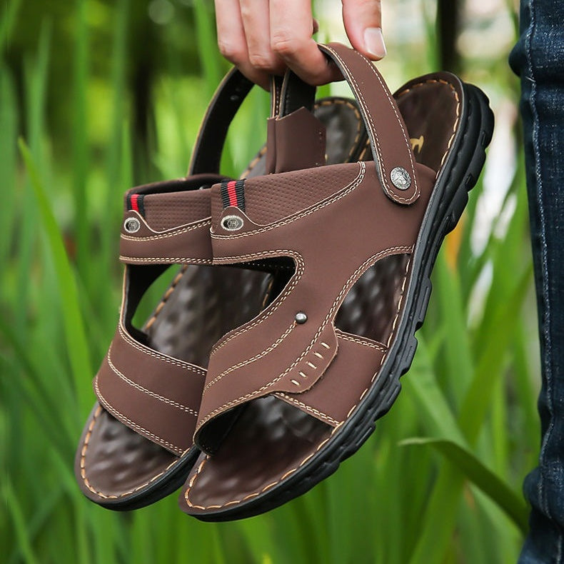 Sandales d'été respirantes pour hommes avec sangle réglable