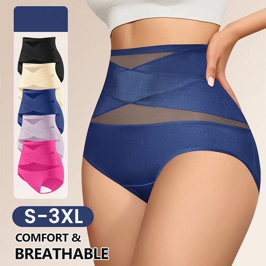 🌟Forme invisible🤱 Sous-vêtements féminins à taille haute avec contrôle du ventre