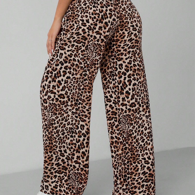 ✨DERNIER JOUR 50% OFF🔥Pantalon large à imprimé léopard à la mode pour femme